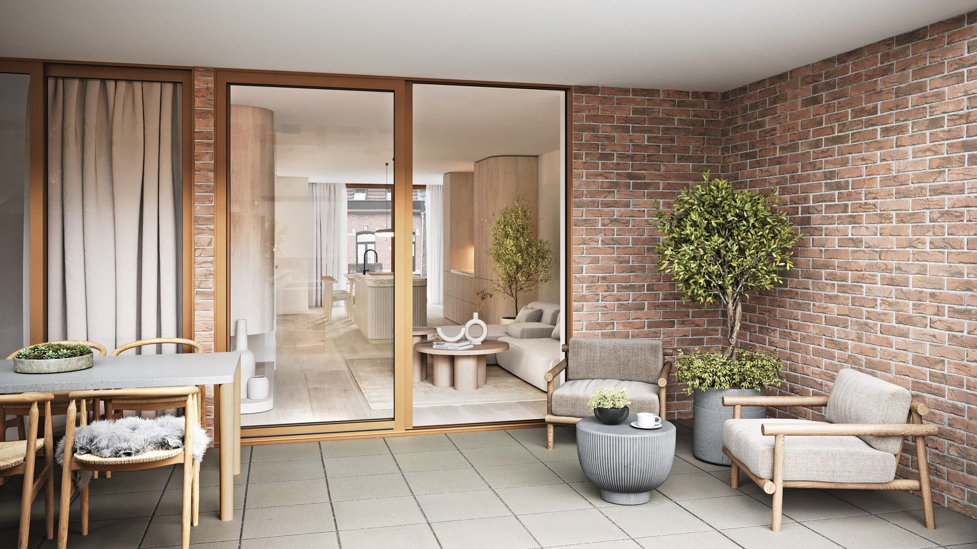 Appartementen en duplex appartementen met prachtige binnentuin - Residentie Cornu foto 15