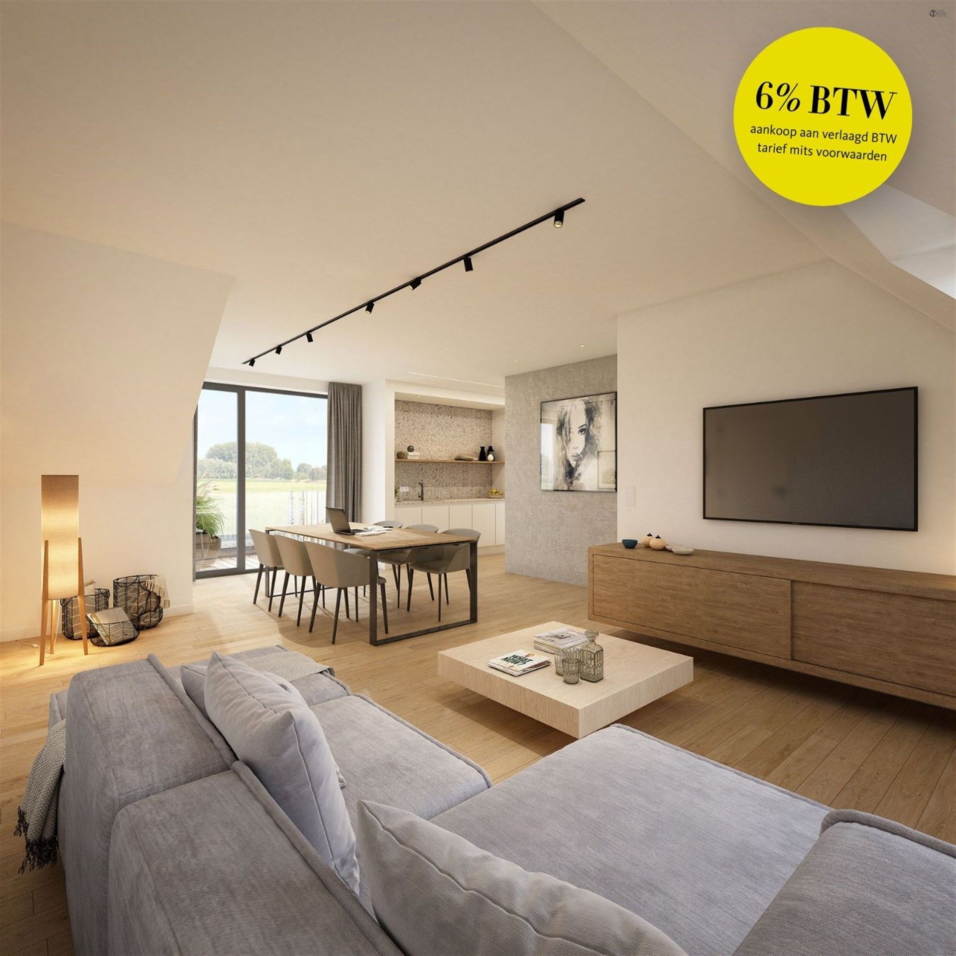 Penthouse met 2 slaapkamers foto {{pictureIndex}}