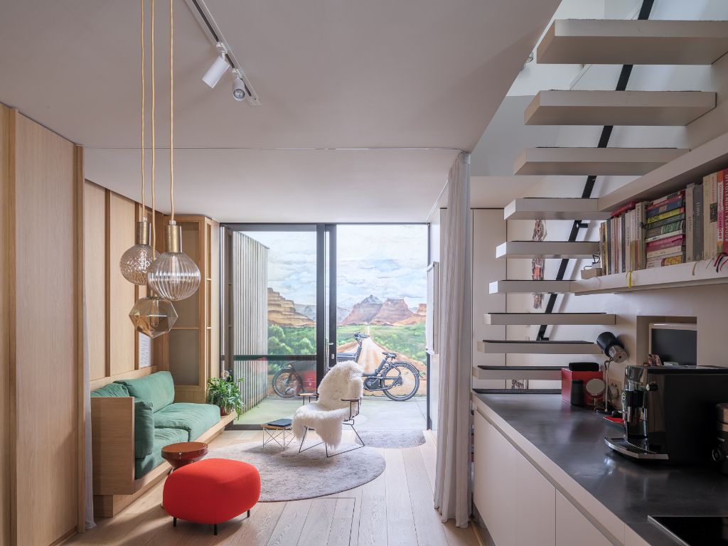 Centrum Gent - Een architecturale hoekwoning met een exeptionele ruimtelijkheid, twee slaapkamers en twee buitenruimtes. foto 2