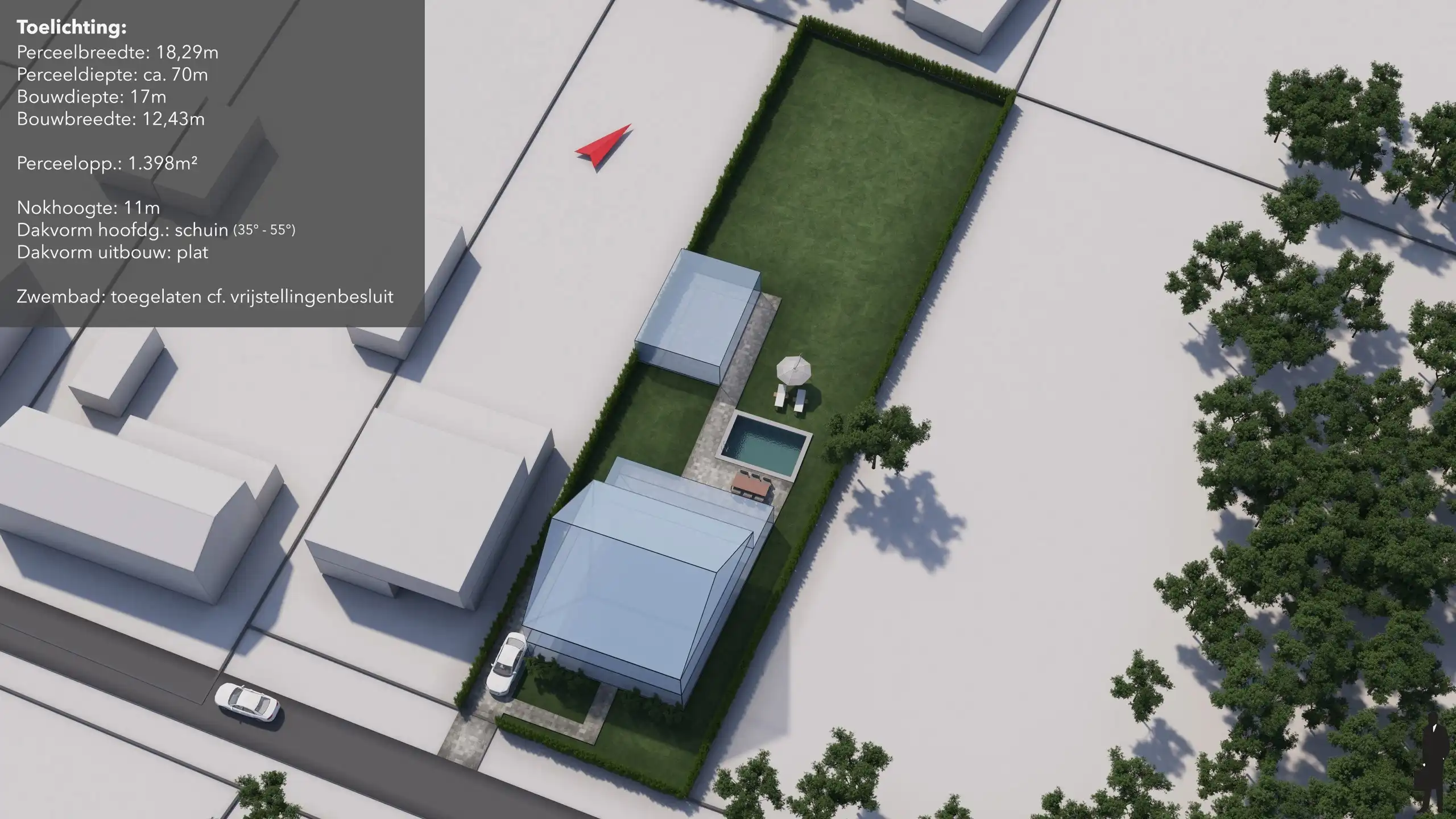 Uniek gelegen villaperceel van 1.398m² te midden groen  foto 3