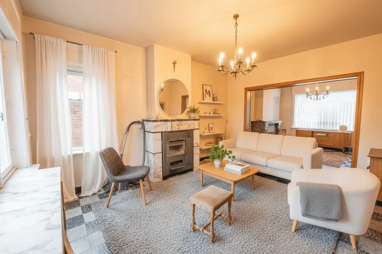 🎉 OPENDEUR zaterdag 13/06 🎉  Iedereen welkom van 10u30 t.e.m. 11u30! Te koop in Waregem – Halfopen bebouwing met renovatiepotentieel! foto 6