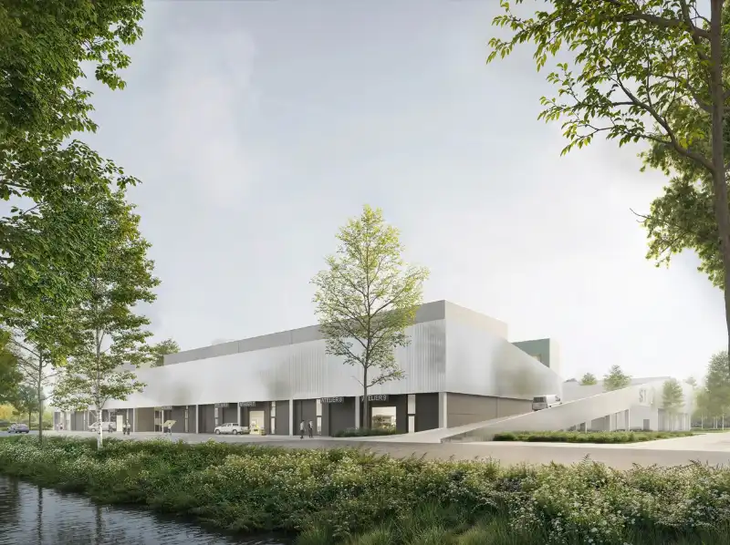 Nieuwe bedrijfsunit van 284 m² aan afrit R4 - Drongen foto {{pictureIndex}}