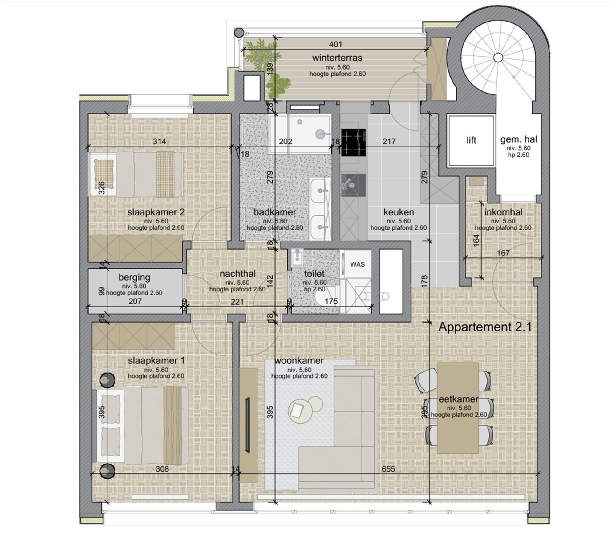 Prachtig gerenoveerd appartement met 2 slaapkamers en wintertuin vlakbij station Mechelen foto 14