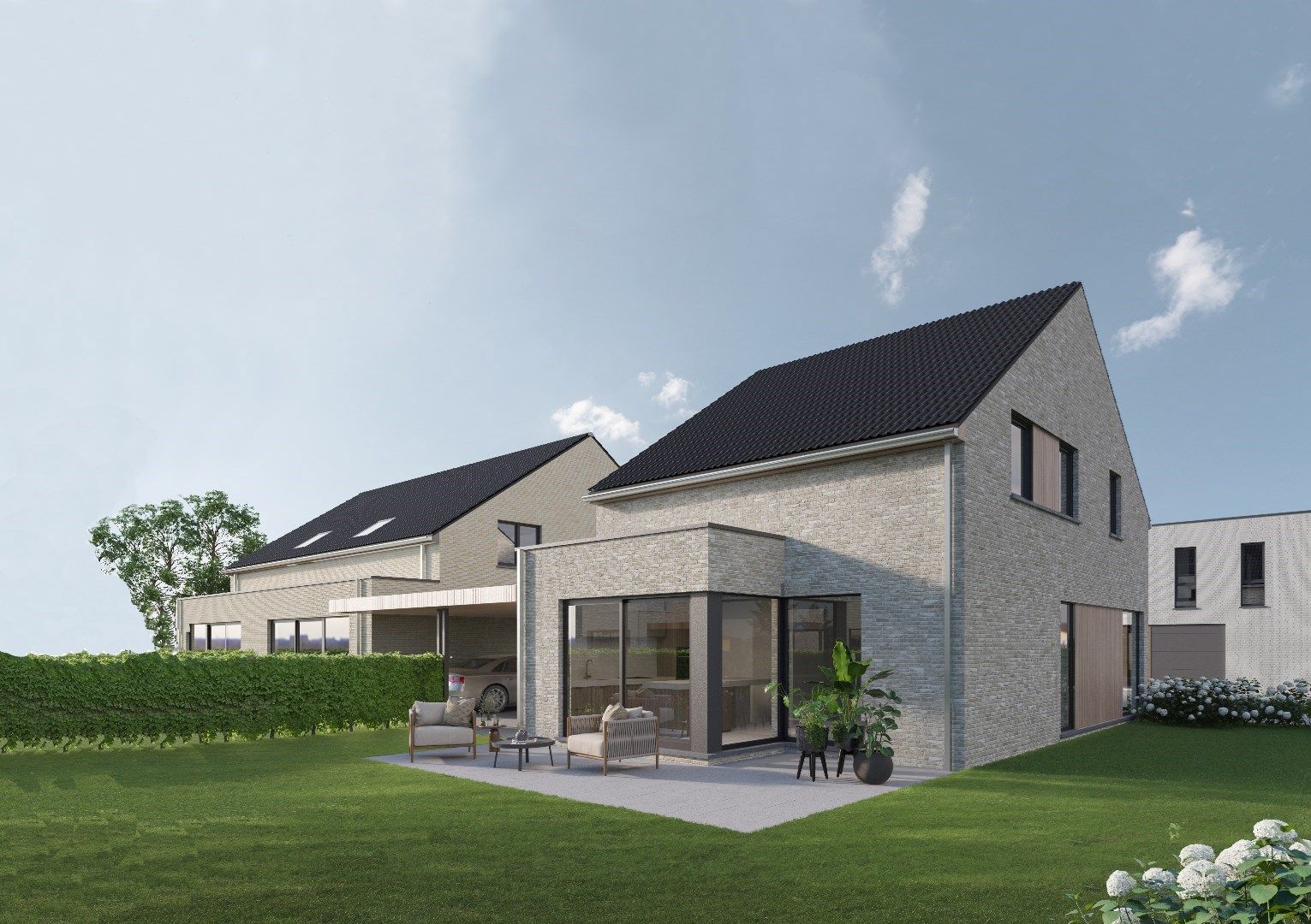 Moderne open bebouwing (Lot 6) in RivaHof te Dentergem. foto 3