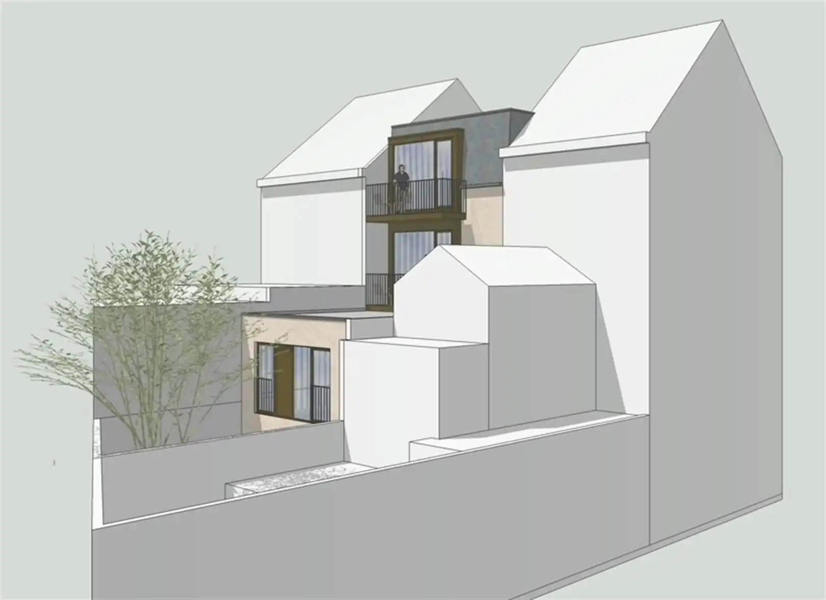 VERGUND RENOVATIEPROJECT MET 3 WOONEENHEDEN bij Zoo foto 2