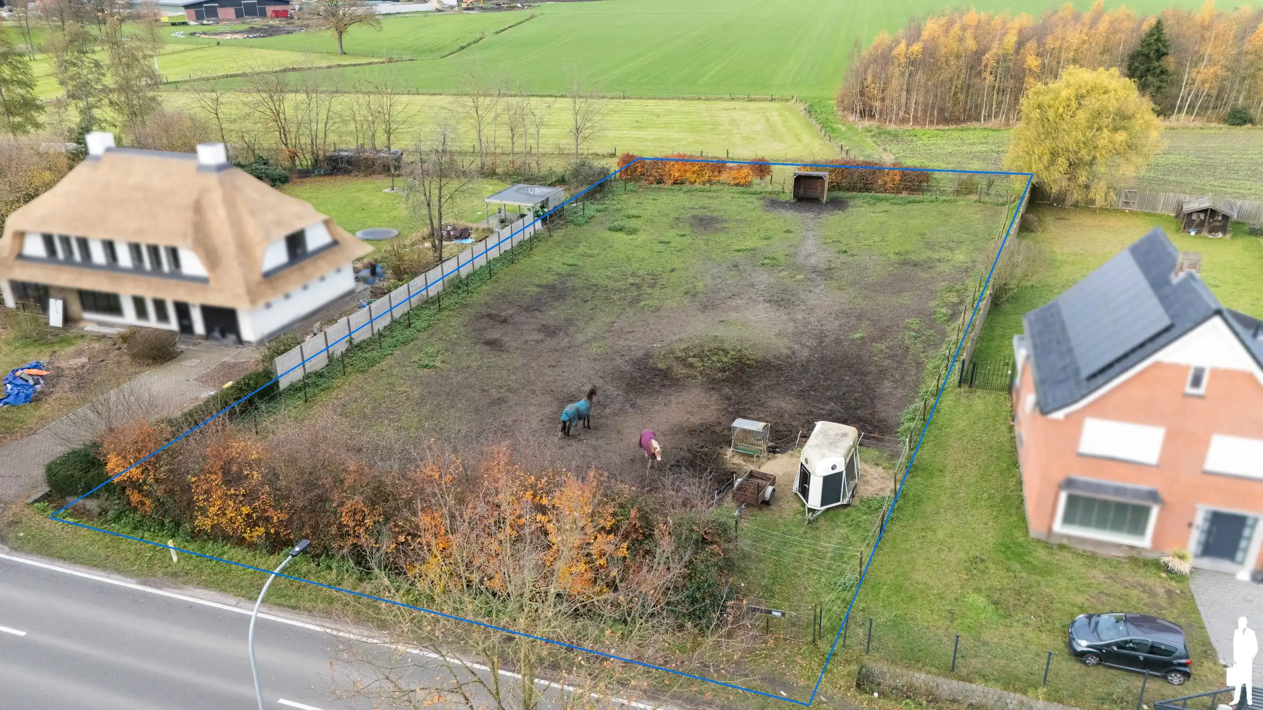 Bouwgrond van 1.069m² met uitzicht op weilanden LOT 1 foto 2