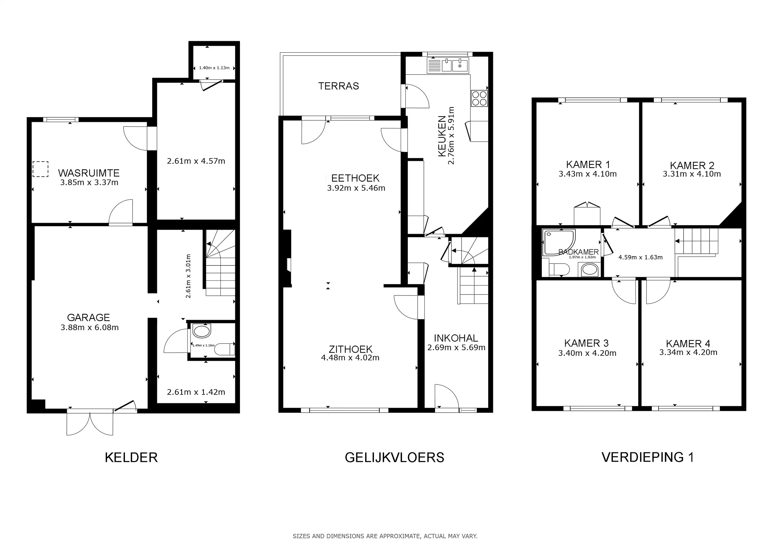 Ruime woning met 4 slpk, kelder en tuin te Tielt foto 17