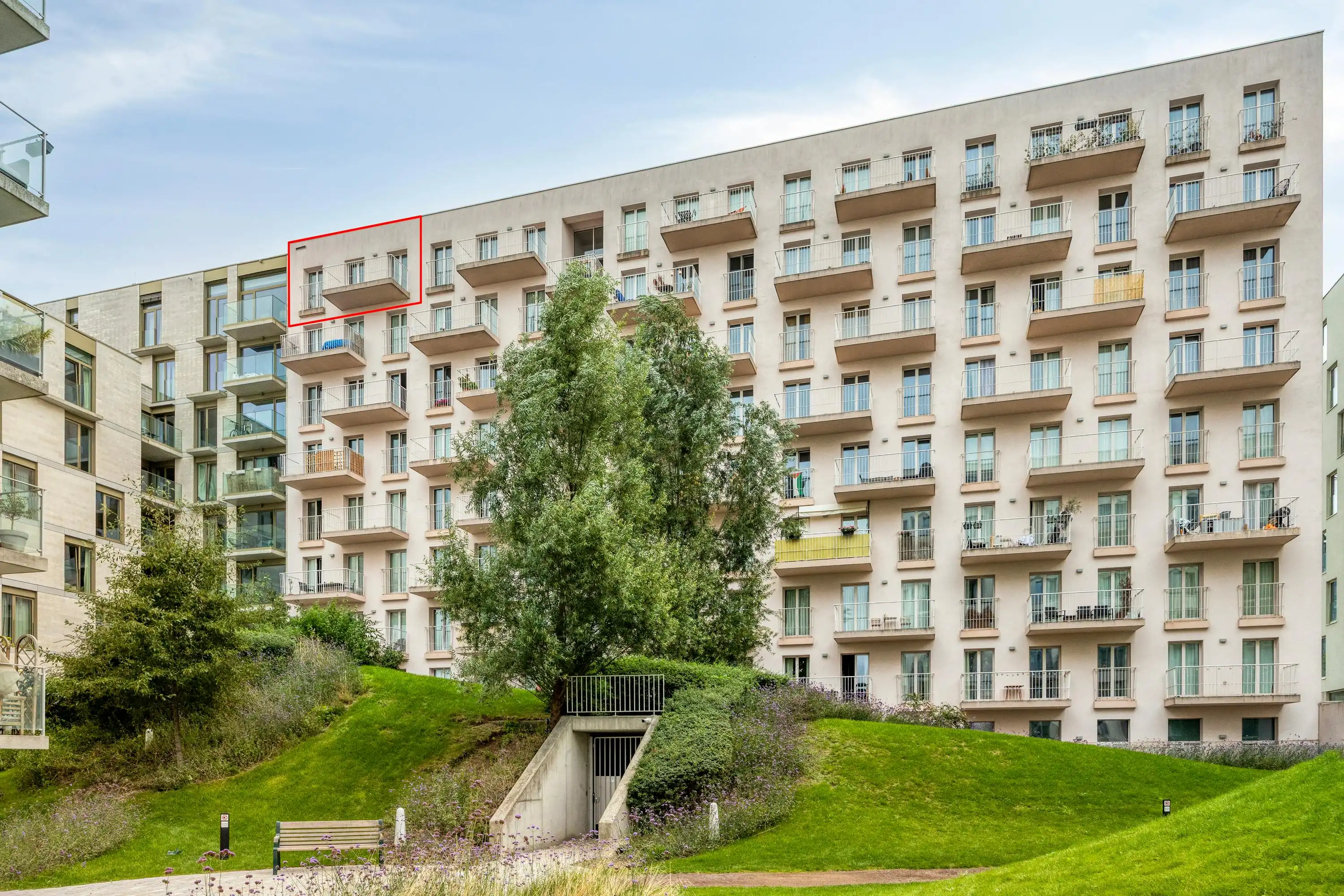 Penthouse Studio met zicht op Tour & Taxis Te koop  foto 27