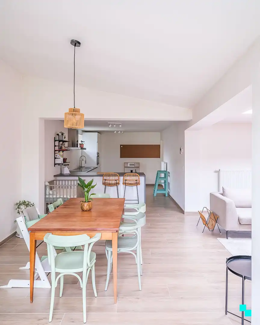 Instapklare rijwoning te Bottelare dorp met garage en tuin foto 10