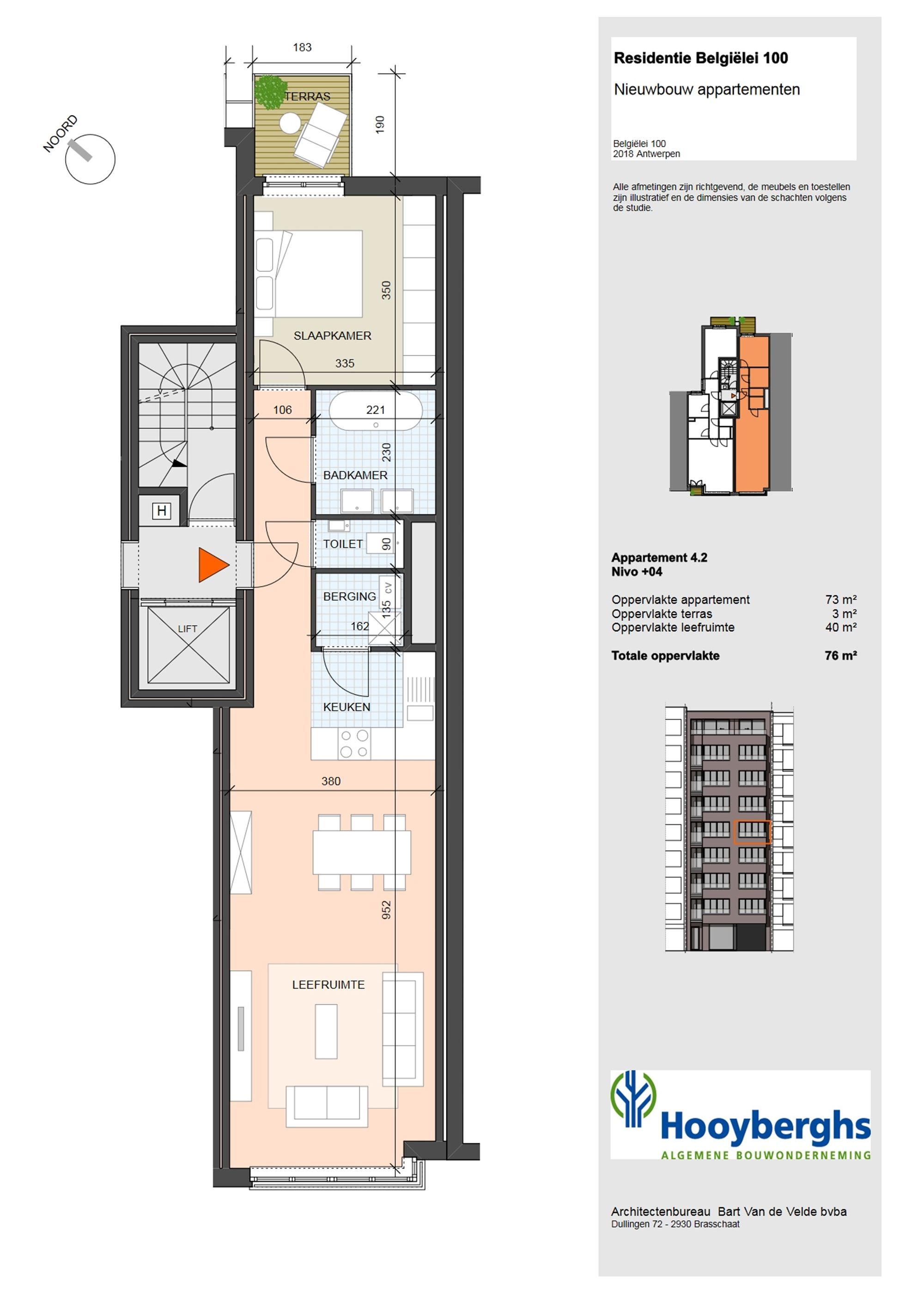 Perfect instapklaar en ruim 1 slaapkamer appartement op de Belgiëlei foto 3