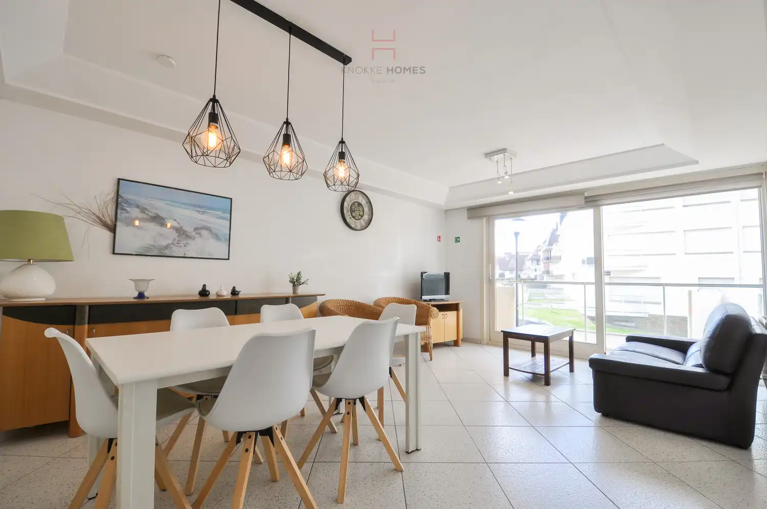 Gemeubeld appartement met zijdelings zeezicht in Duinbergen foto 4