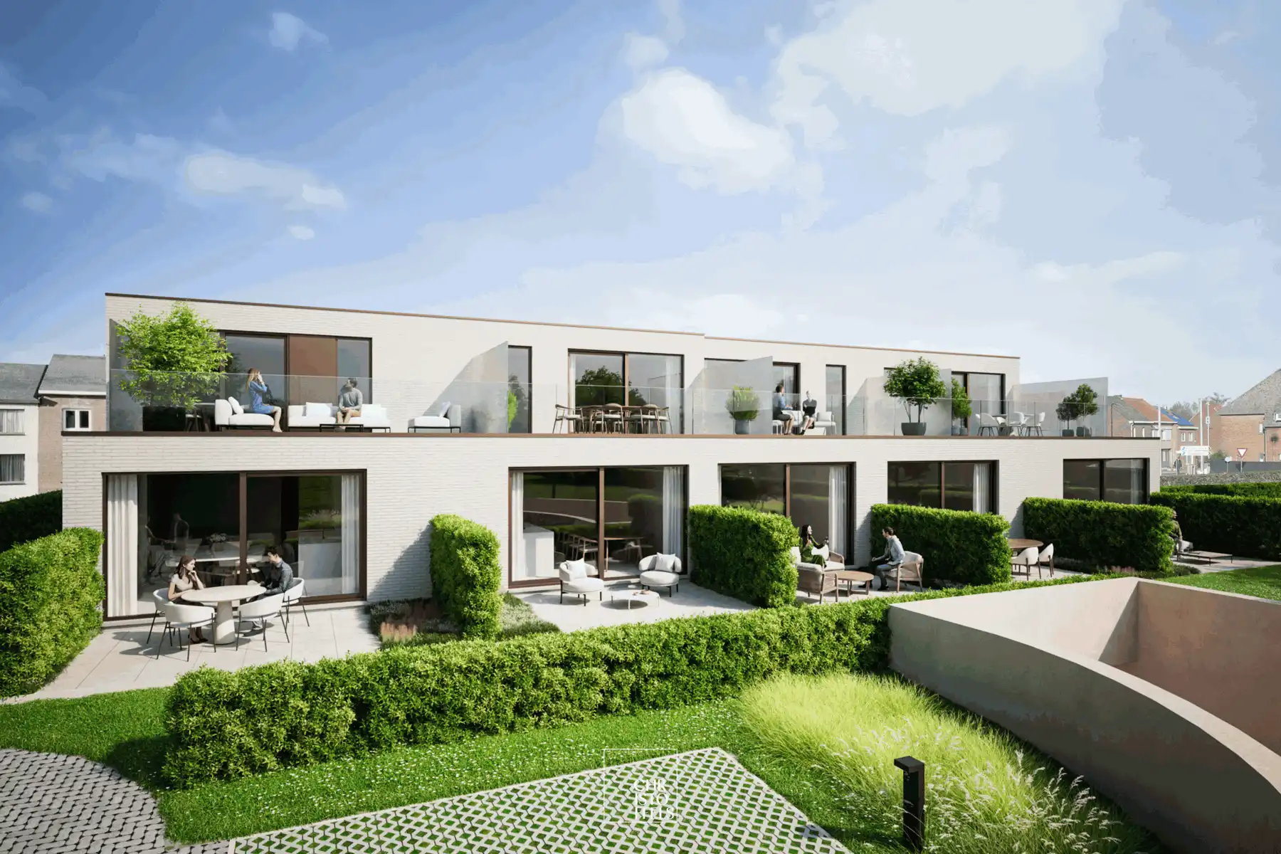 Nieuwbouwappartement (83m²) in kleinschalige residentie te Lanaken! foto {{pictureIndex}}