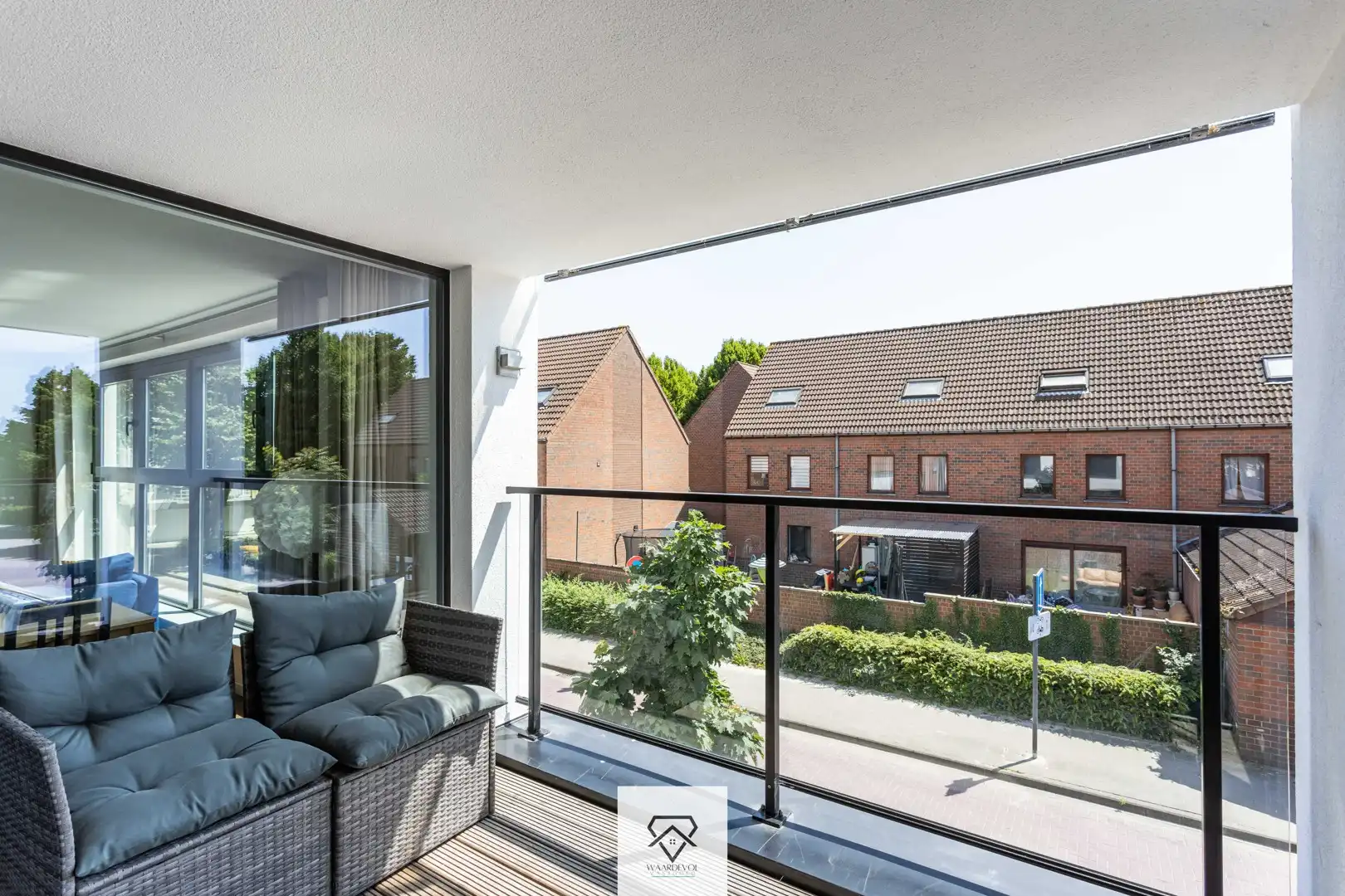 Lichtrijk hoekappartement met 2 slaapkamers en terras te Portus Ganda foto 18