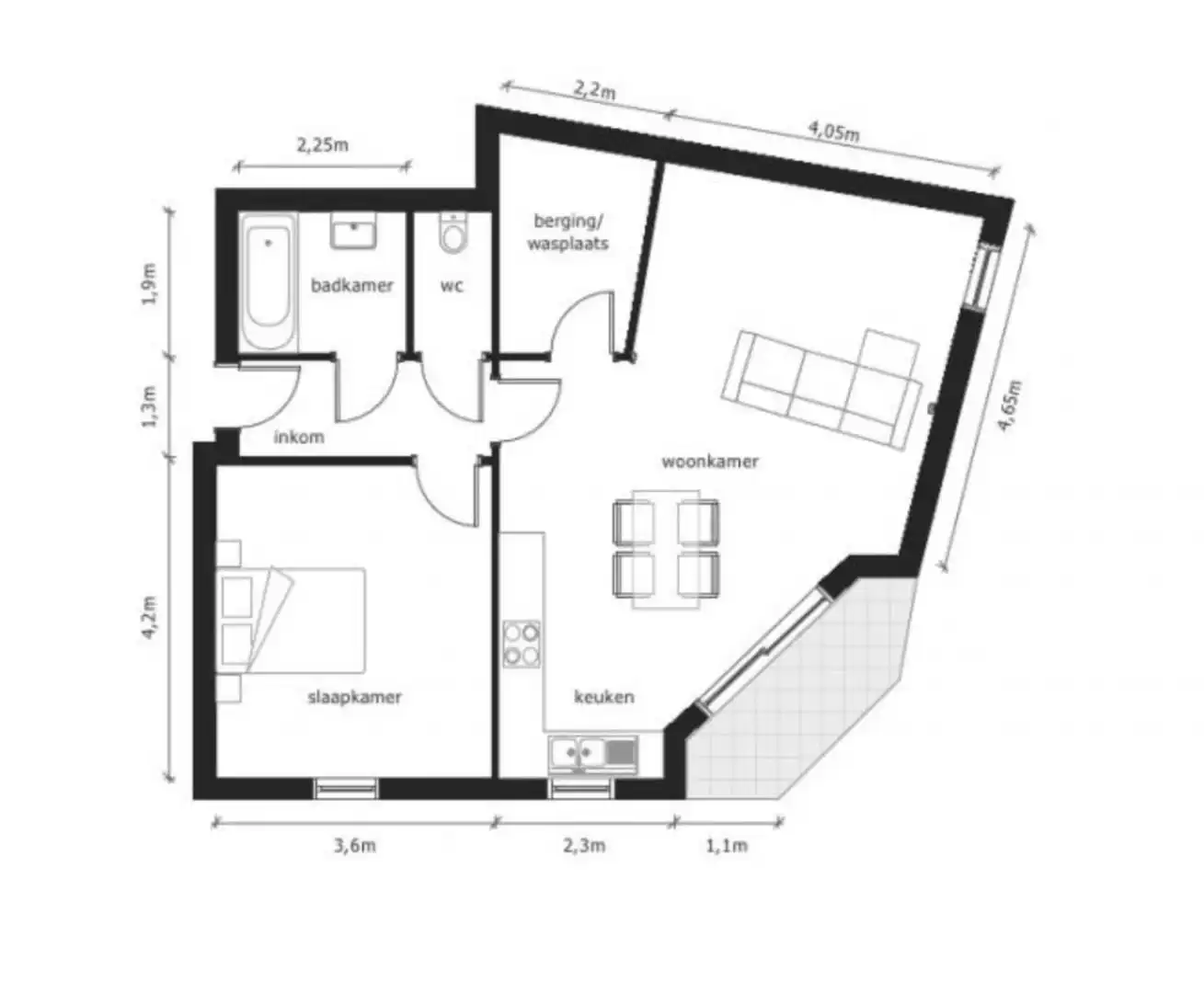 GELIJKVLOERS APPARTEMENT MET GARAGE foto 12