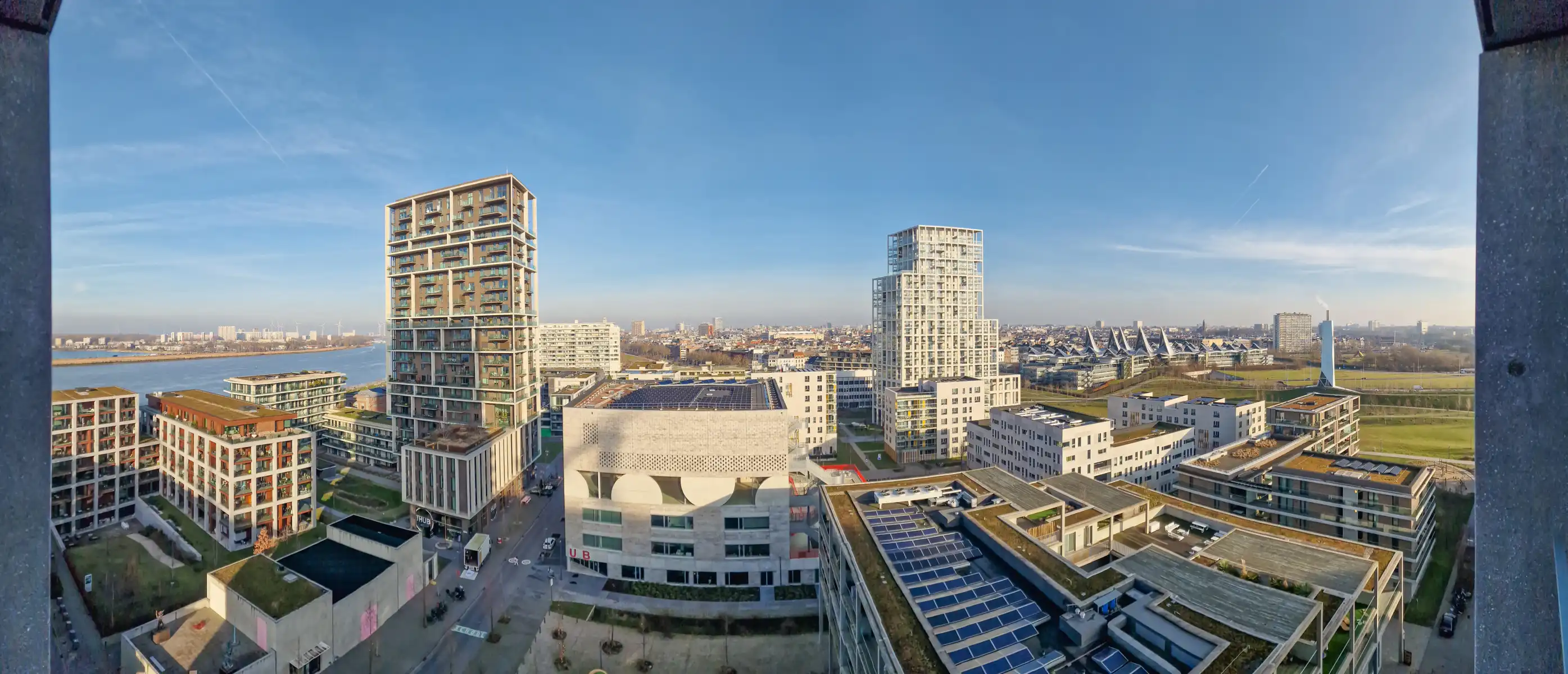 Prachtig 2-kamer app. met prachtig zicht over park en stad foto 9