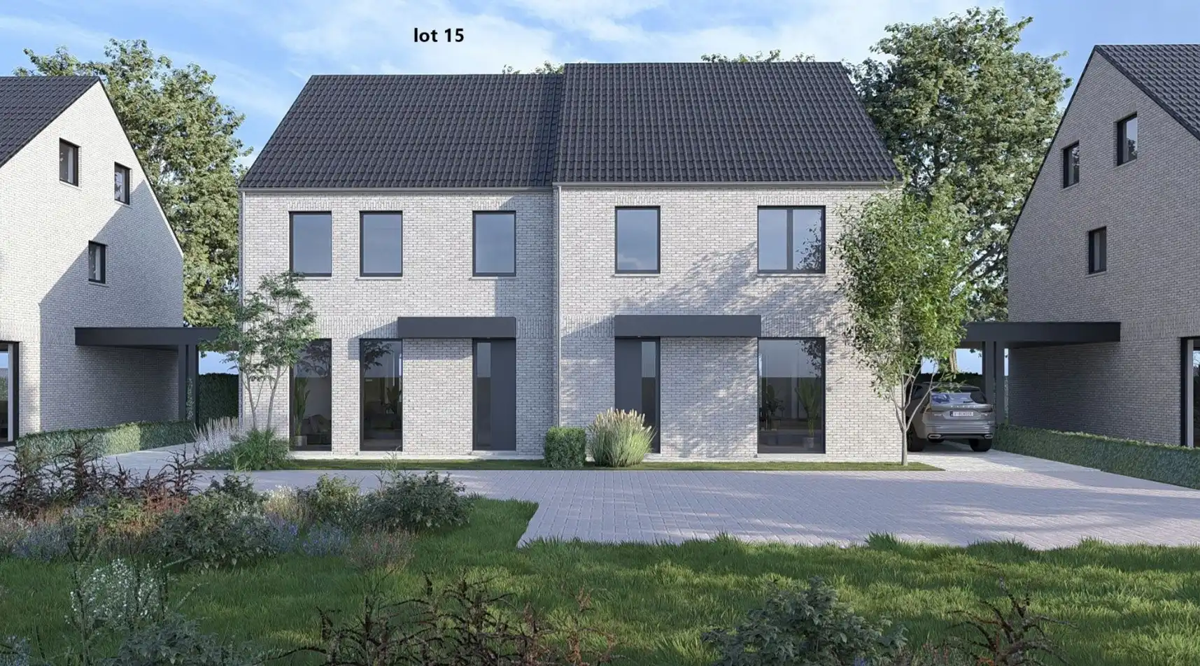 Halfvrijstaande nieuwbouwwoning gelegen op een perceel van 2a65ca op een gunstige locatie nabij de Nederlandse grens!  foto {{pictureIndex}}