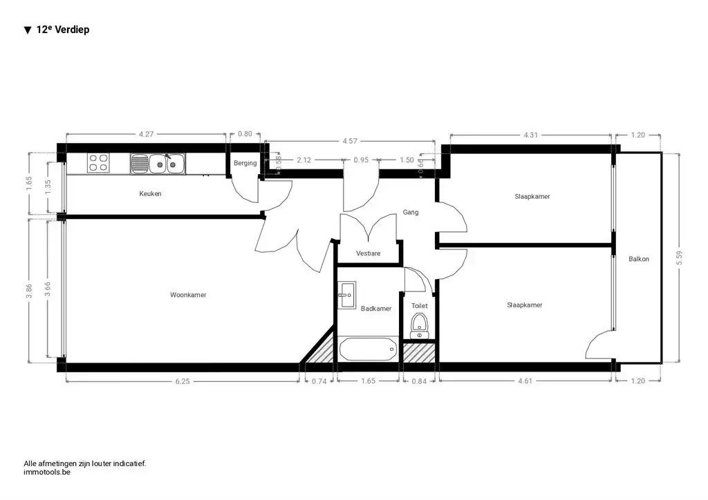 Appartement met zicht over Antwerpen foto 19
