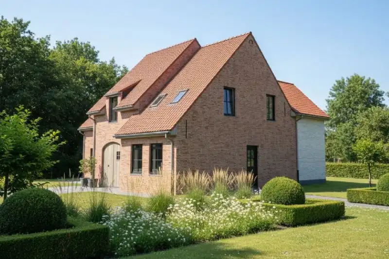 Nieuw te bouwen alleenstaande woning te Aalbeke. foto {{pictureIndex}}