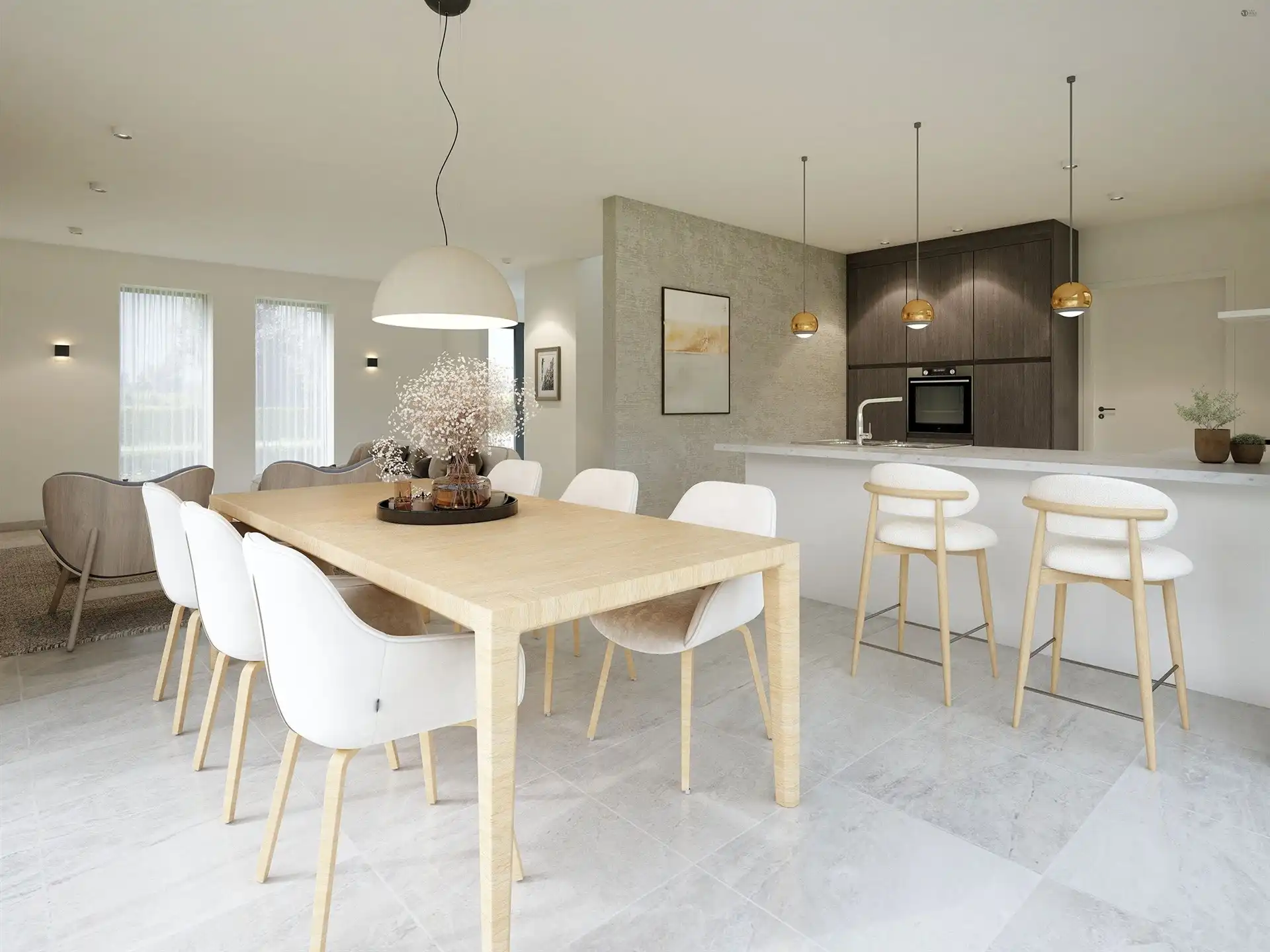 Half open BEN woning met 3 slaapkamer en zuid tuin op ruim perceel 300m² (LOT1) foto 3