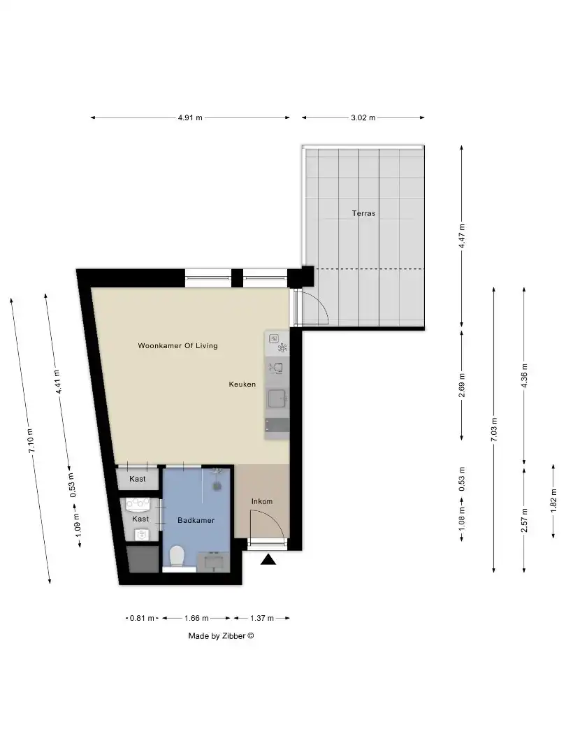 Nieuwbouw studio met 15,1m2 terras in hartje Leuven met kelderberging en parkeermogelijkheden! 6% BTW mogelijk! foto 21