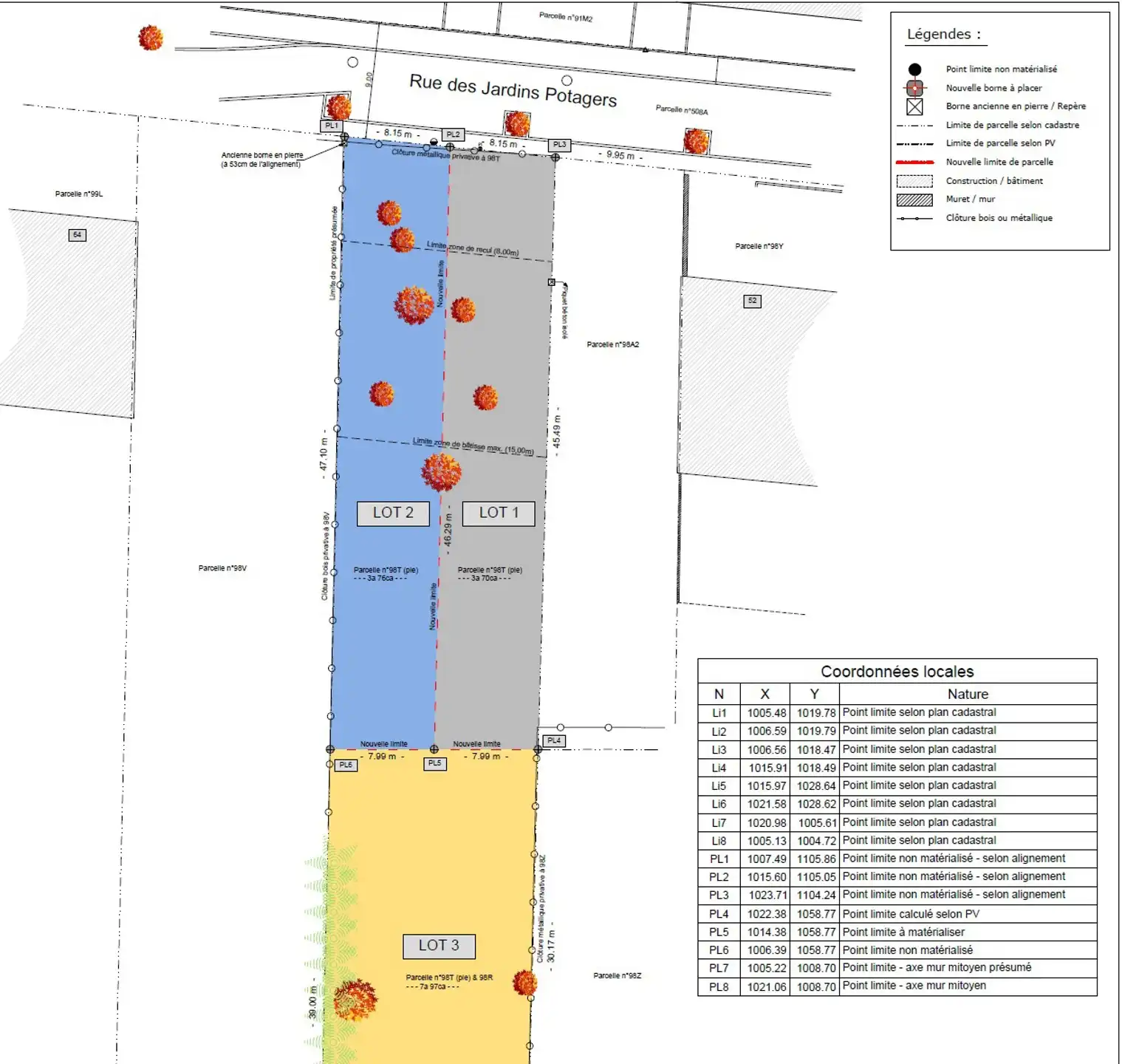 Bouwgrond voor 2-gevel woning, gevelbreedte 8m, 3a70ca.  foto 7