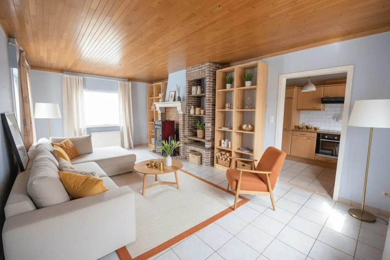 TE KOOP: alleenstaande woning in een rustige woonwijk te Desselgem. foto 4