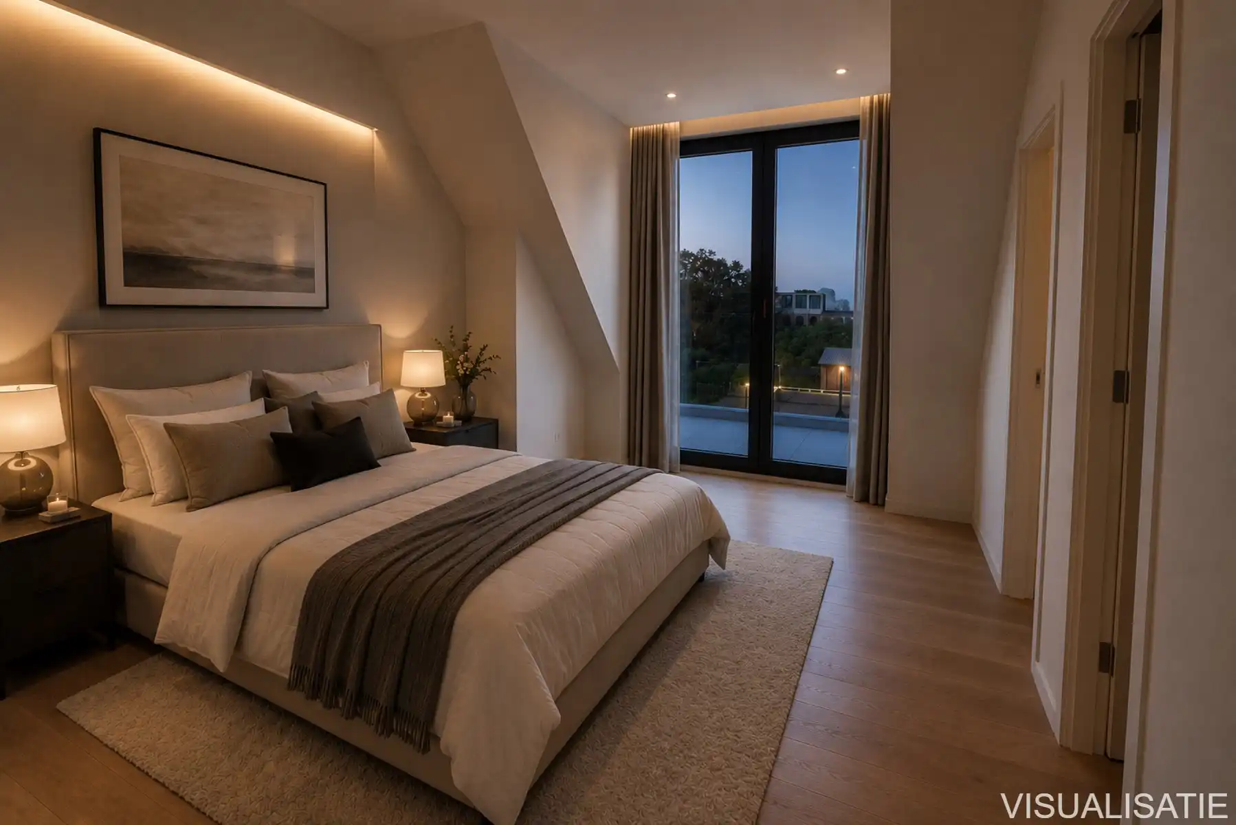 De Tram A3.1 - Penthouse van 181,50m² met 2 slaapkamers en terras met zicht op de Vrijheid. foto 4