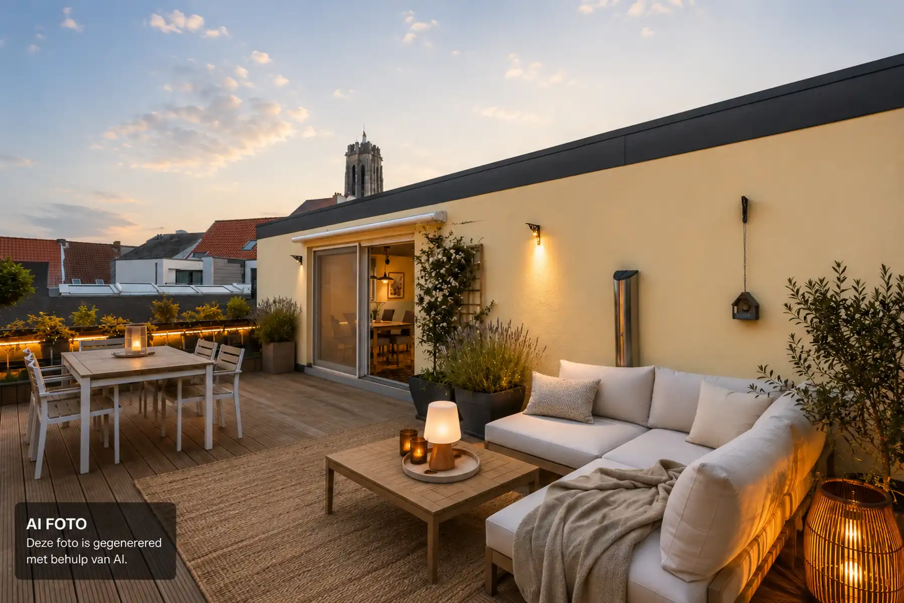 Unieke duplex in Mechelen 3 kamers + badkamer & 40 m² terras foto 9