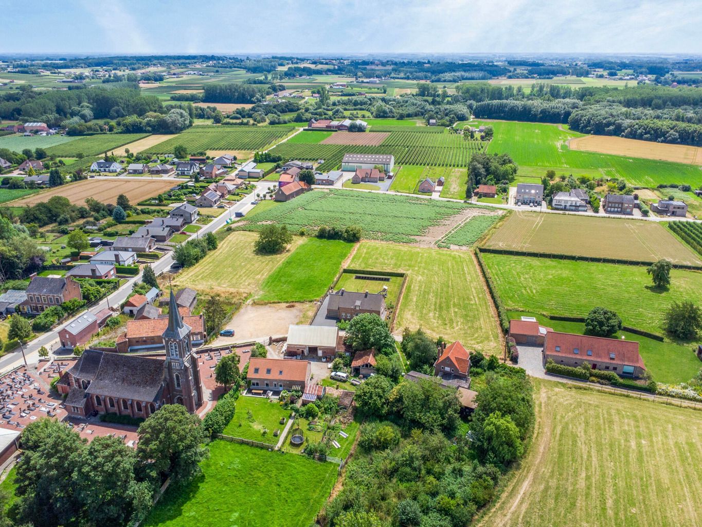 Bouwgrond voor een open bebouwing met weiland in Kortenaken foto 7