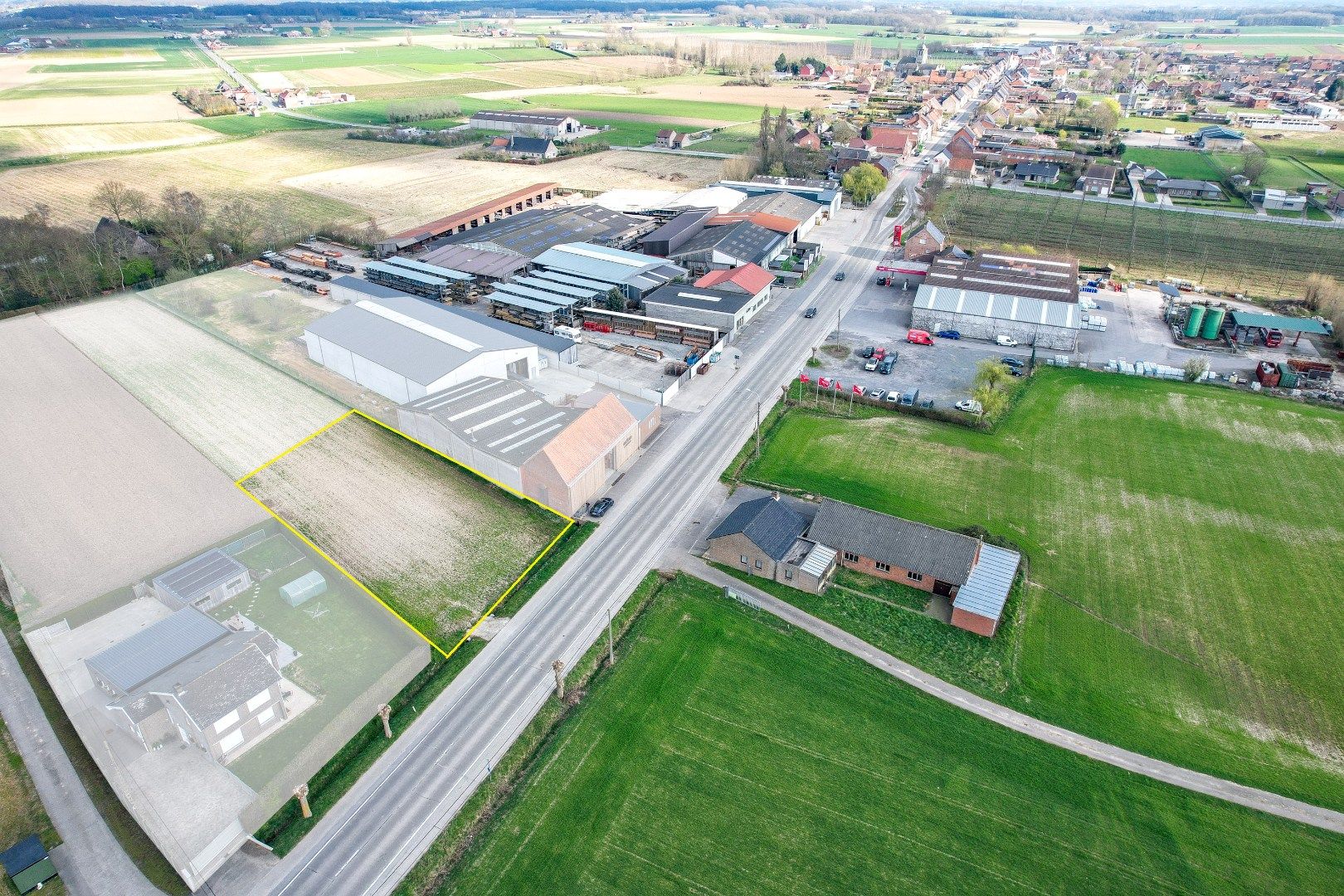 1446 m² bouwgrond te koop in Proven. foto {{pictureIndex}}