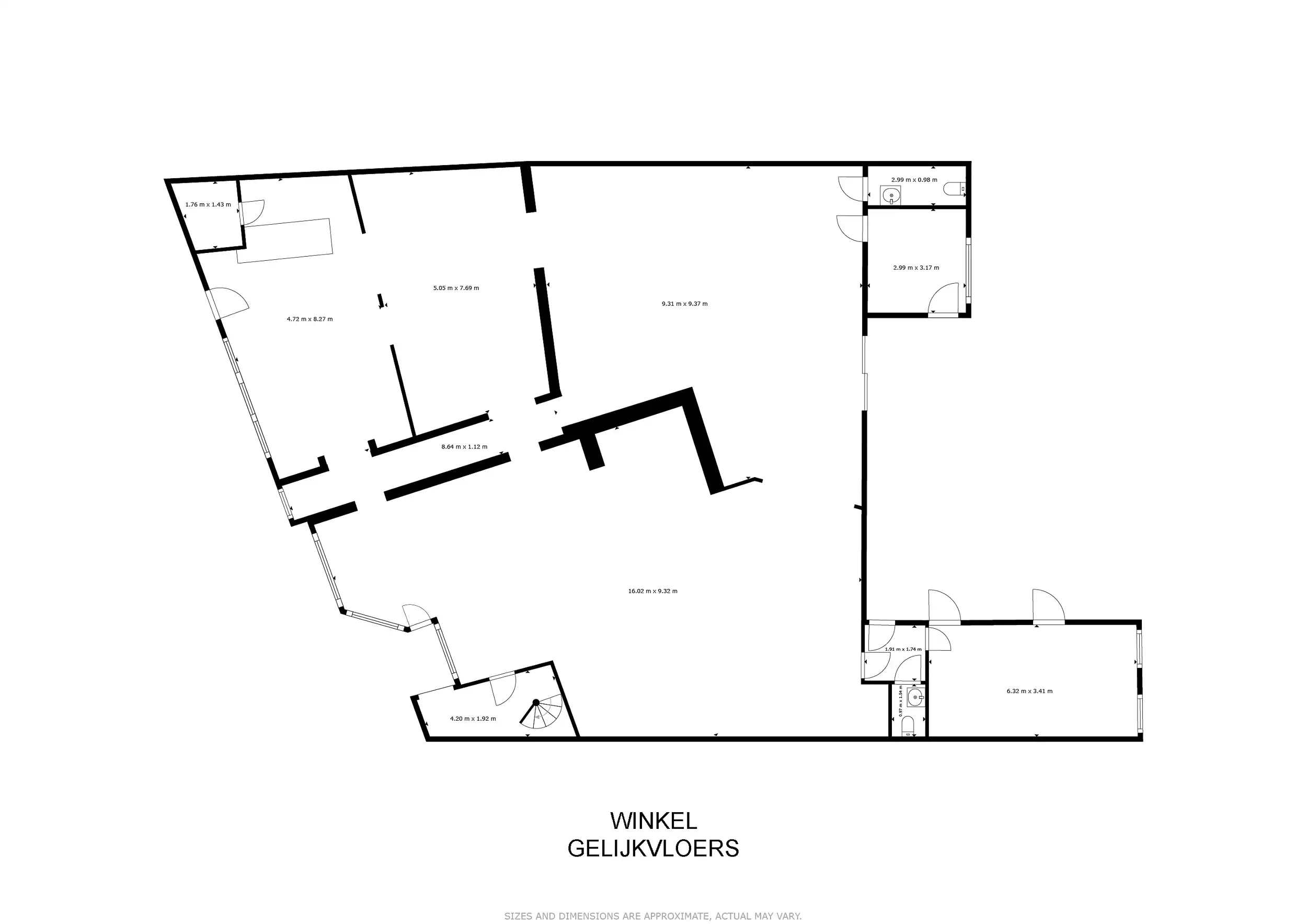 Uniek handelspand met duplex app. en tuin in hartje Wetteren foto 26