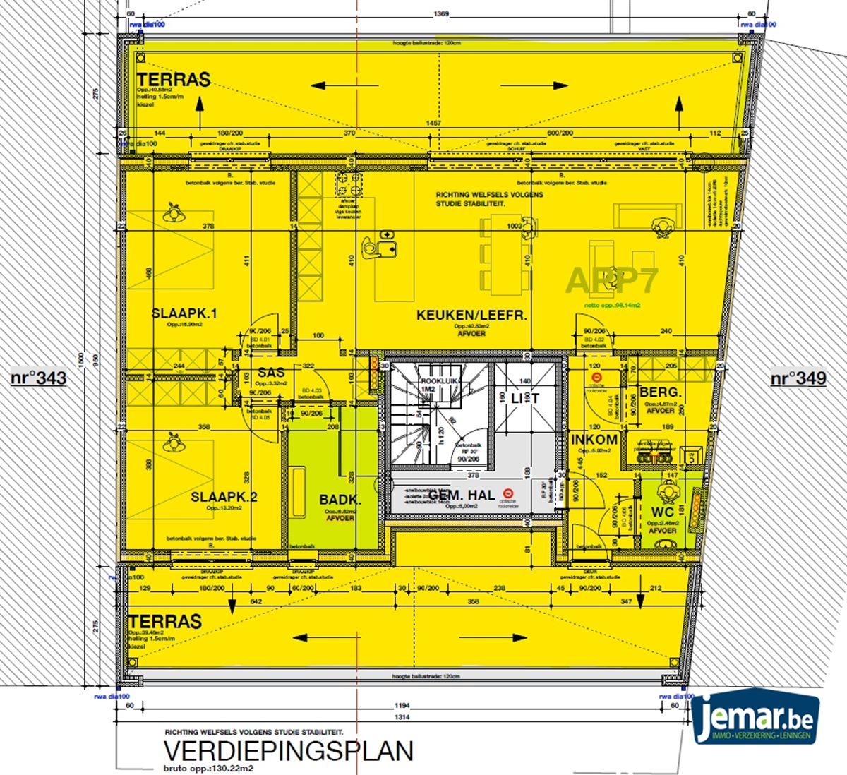 Penthouse op 4de verdiep foto {{pictureIndex}}