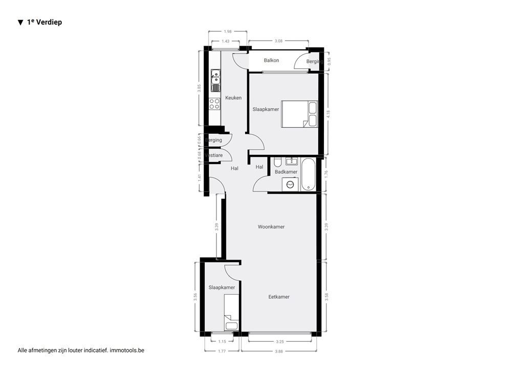 Instapklaar appartement met terras nabij Rivierenhof foto 15