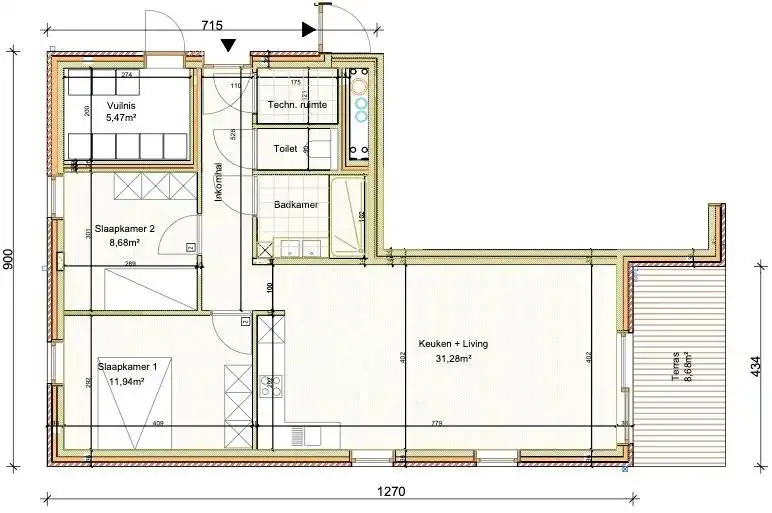 2 SLPK NIEUWBOUW APP. GELIJKVLOERS! foto 10