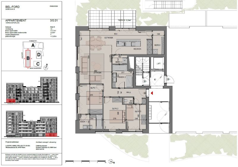 Roeselare-centrum: 40 appartementen in de Wortelstraat  zijn zeer gunstig georiënteerd. foto 2