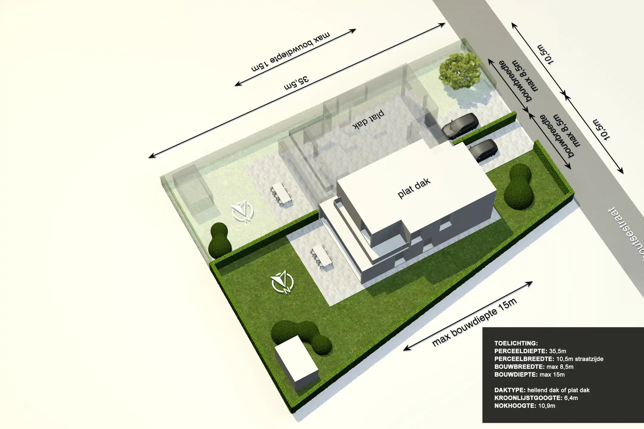 Projectgrond voor 2 halfopen bebouwingen te Minderhout foto 9