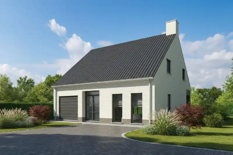 Nieuw te bouwen alleenstaande woning te Ardooie. foto {{pictureIndex}}