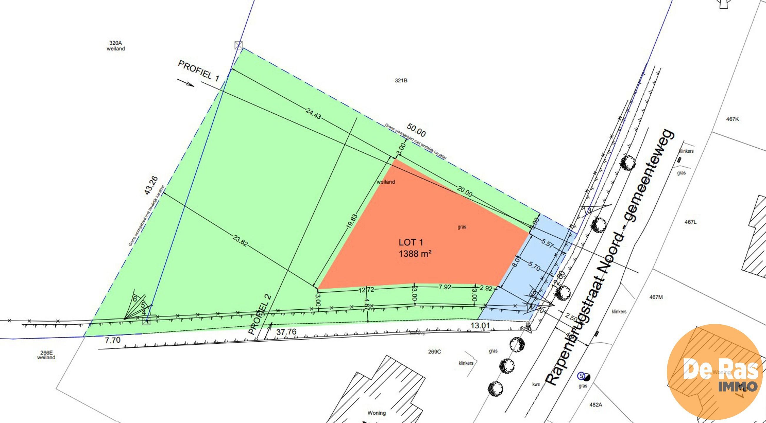 MALDEGEM - Bouwgrond met weide - 9274m² in groene Omgeving foto 3