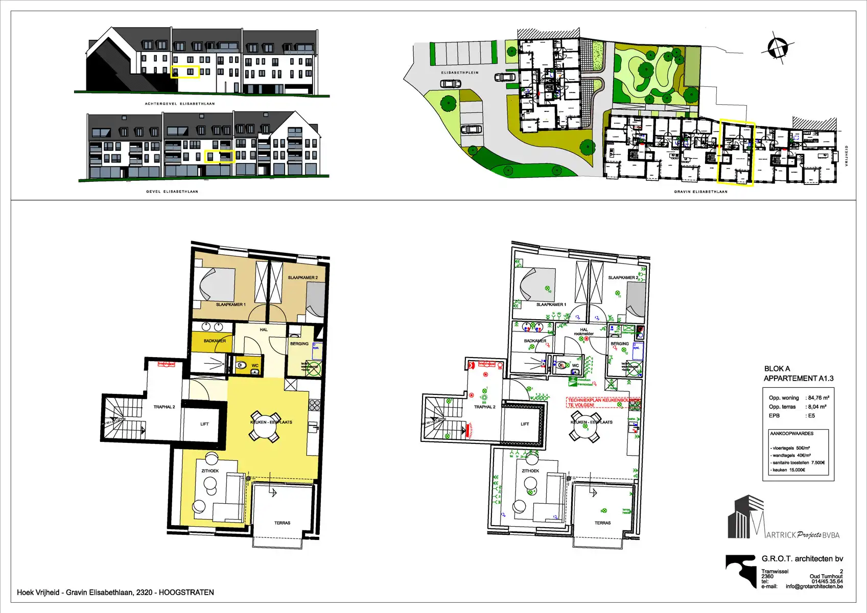 De Tram A1.3 - Appartement op de 1ste verdieping van 85m² met 2 slaapkamers en terras. foto 11