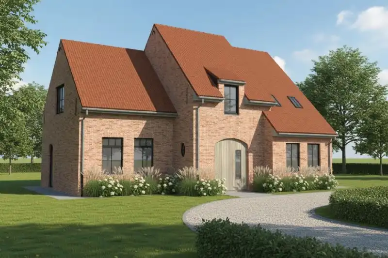 Nieuw te bouwen alleenstaande woning te Aalbeke. foto 2