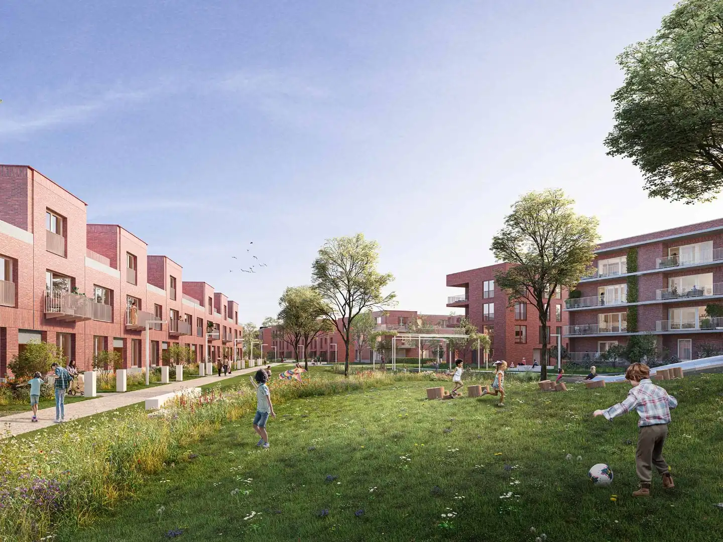 Ruim 1-slaapkamerappartement met terras in De Stip – Gentbrugge foto {{pictureIndex}}