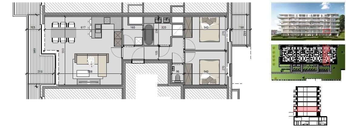 Residentie VOLTE, appartement TE HUUR op de 1ste verdieping in centrum Waregem! foto 7