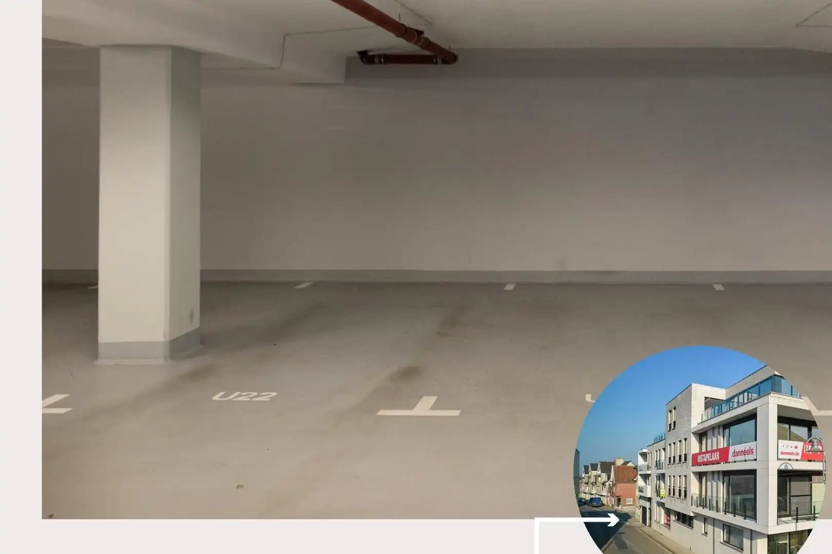 Parkeerplaatsen te koop in garage op de markt van Zwevezele foto {{pictureIndex}}