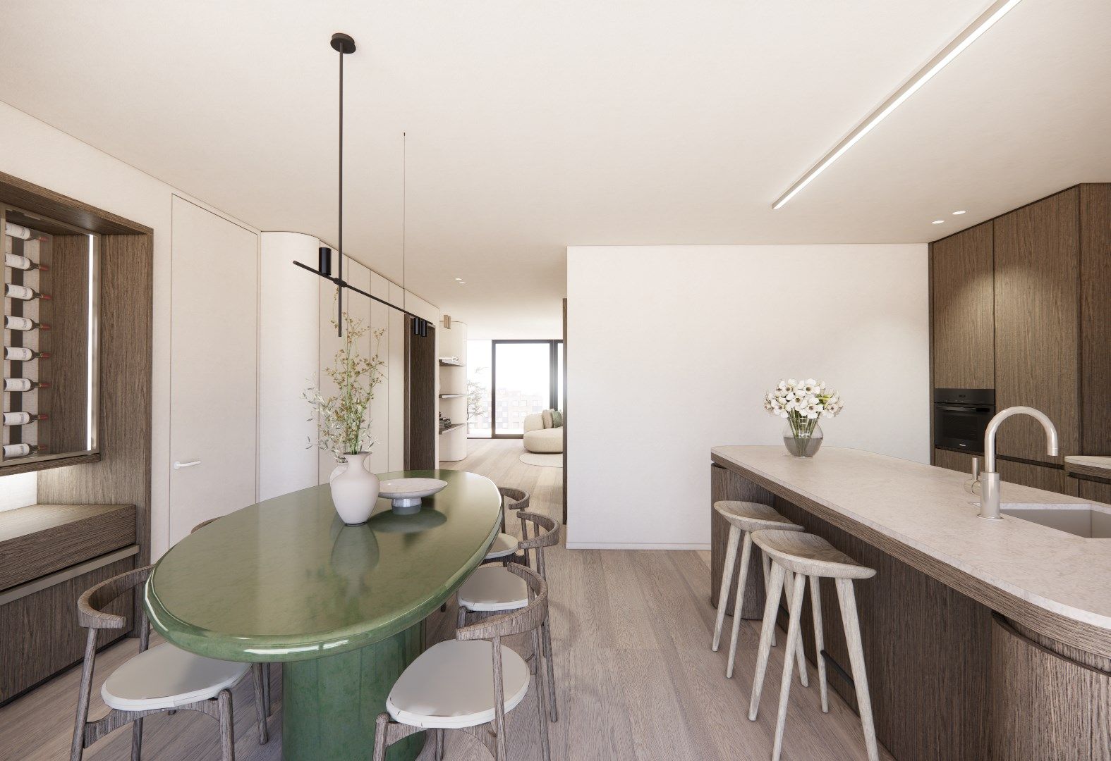 Nieuw duplex dakappartement met open zicht op het vernieuwde Burg. Fr. Desmidtplein.  foto 3