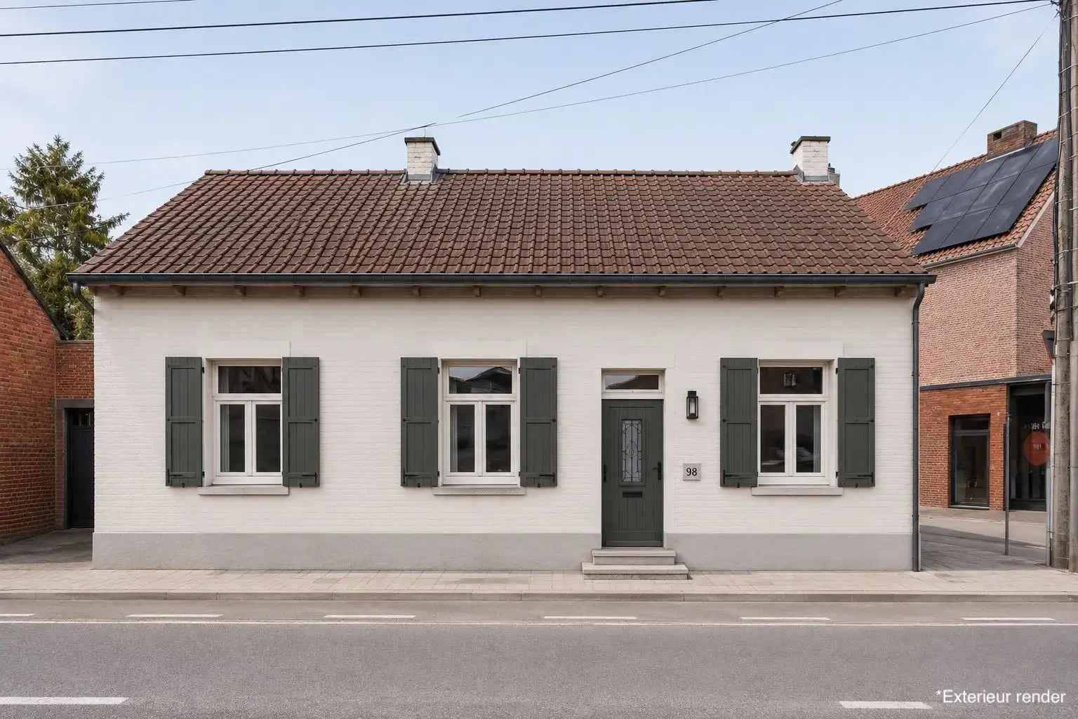 Vrijstaande fermette met ruime garage (85m²) en renovatiepotentieel op een toplocatie  foto 2