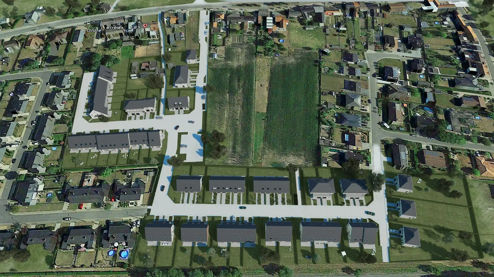 Gloednieuwe verkaveling te koop in hartje Kluisbergen foto 2