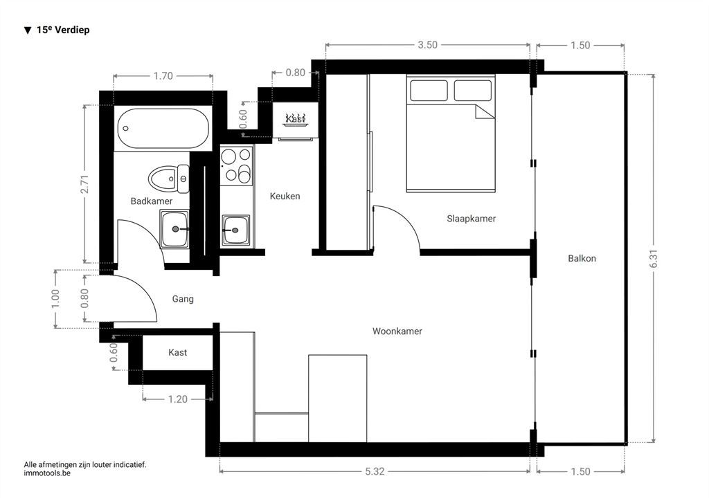 Instapklaar appartement met panoramisch terras foto 13