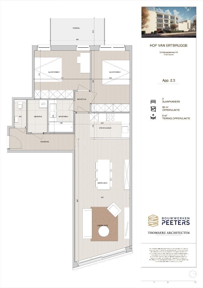 Modern woonproject in Deurne met 11 appartementen, 1-3 slaapkamers en ruime bewoonbare oppervlakte foto 5