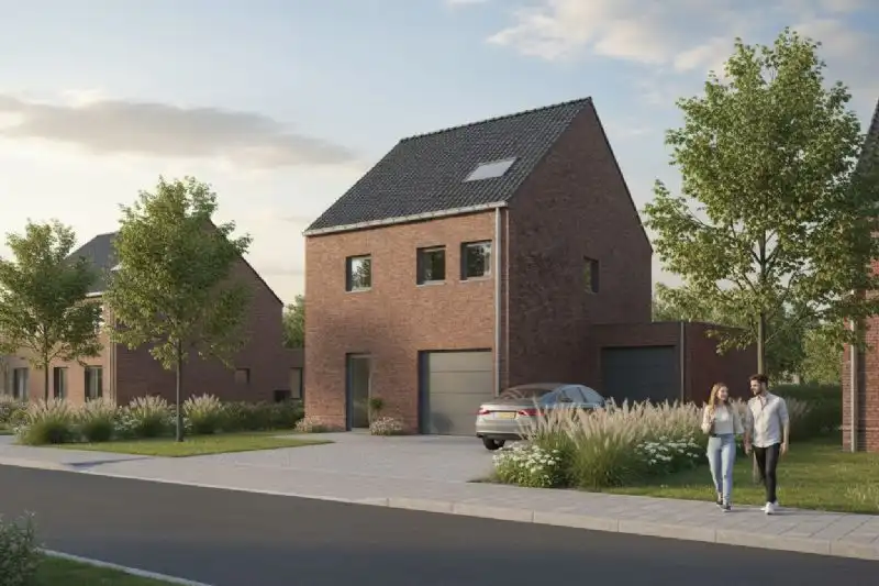 Nieuw te bouwen halfopen woning te Houthulst. foto 2