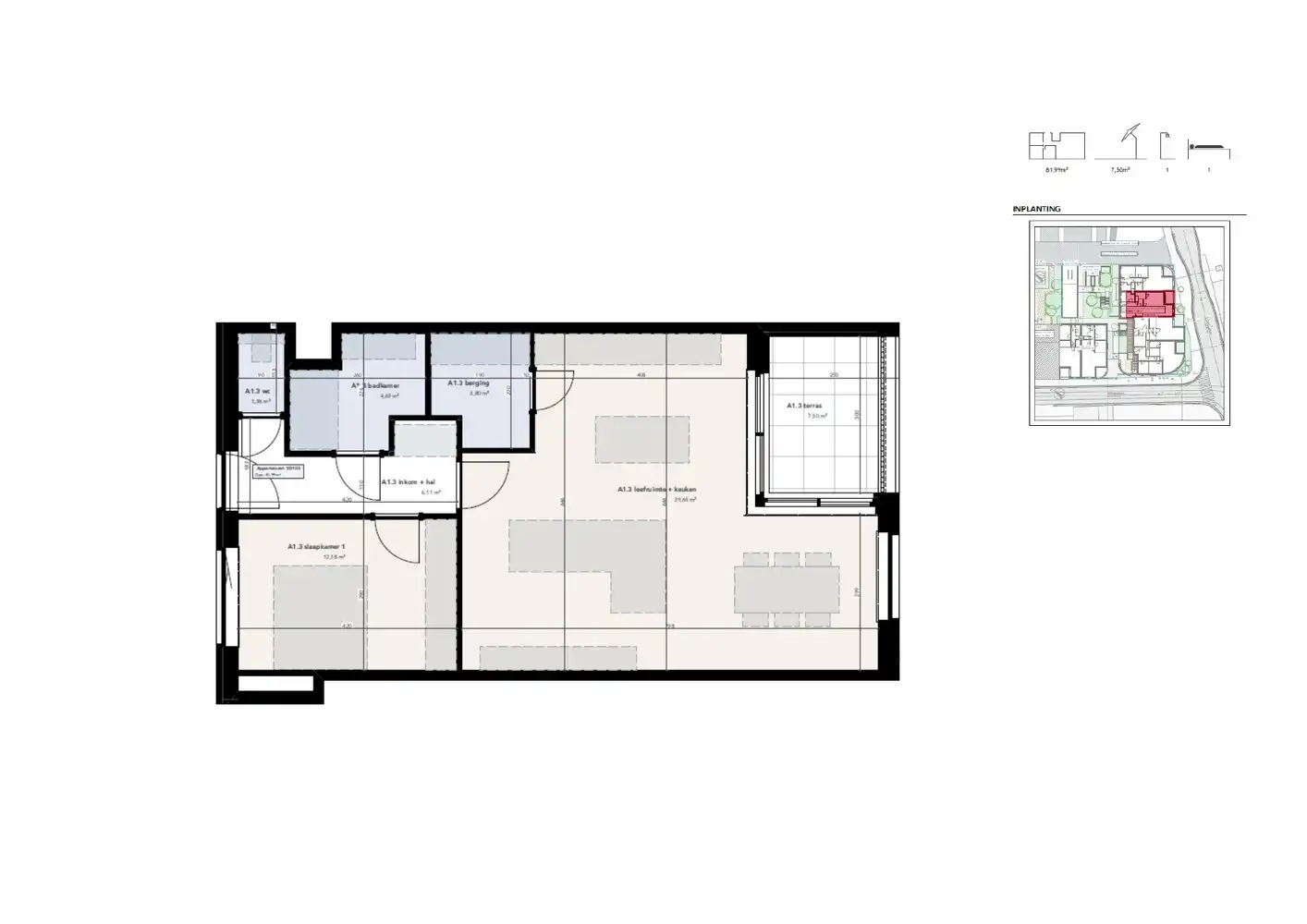 Appartement met 1 slaapkamer foto 3